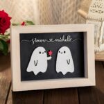 Embrace Love and Whimsy – Custom Ghost Couple Decor – For Valentine's Day and Halloween Memories - Image 2