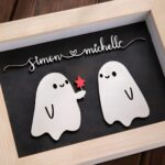 Embrace Love and Whimsy – Custom Ghost Couple Decor – For Valentine's Day and Halloween Memories - Image 3