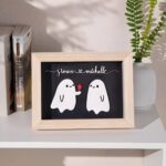 Embrace Love and Whimsy – Custom Ghost Couple Decor – For Valentine's Day and Halloween Memories - Image 4