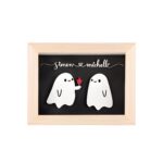 Custom ghost couple decor celebrating love and whimsy