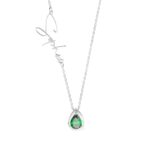 Embrace Your Story – Custom Name & Pear-Shaped Birthstone Necklace – A Cherished Keepsake for Every Milestone - Image 7