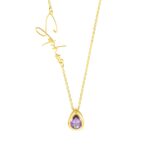 Custom name birthstone necklace for meaningful moments