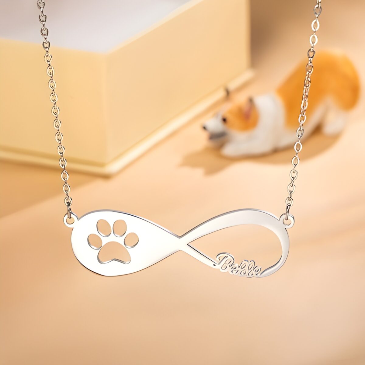 Custom pet memorial necklace for cherished memories