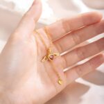 Embrace Love and Protection – Angel Wing Heart Necklace with Birthstone – A Cherished Treasure for Her Special Moments - Image 5