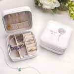 Carry Your Treasures Close – Floral Birth Flower Jewelry Box – For Her, Bridesmaids, and Moms on the Go - Image 7