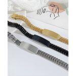 Carry His Story – Engraved Men's Stainless Steel Bar Bracelet – For Dad, Husband, or Special Man - Image 5