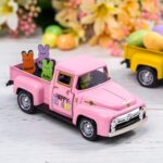 Bring Easter Cheer with a Personalized Vintage Farm Truck – Charming Tabletop Decor with Eggs, Carrots & Bunny Accents for Springtime Displays - Image 2