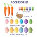 Bring Easter Cheer with a Personalized Vintage Farm Truck – Charming Tabletop Decor with Eggs, Carrots & Bunny Accents for Springtime Displays - Image 8