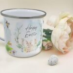 Sip in Style This Easter with a Personalized Watercolor Bunny Enamel Mug – Custom Name Stainless-Steel Cup for Festive Mornings & Spring Gifting - Image 4