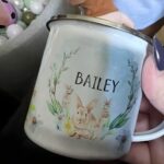 Sip in Style This Easter with a Personalized Watercolor Bunny Enamel Mug – Custom Name Stainless-Steel Cup for Festive Mornings & Spring Gifting - Image 6