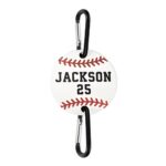 Custom round acrylic bag tag for sports lovers