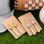 Celebrate Every Swing – Custom Wooden Baseball Bat Earrings – For Sports Moms and Baseball Fans - Image 4