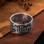 Embrace Your Edge – Custom Old English Gothic Name Ring – For the Bold Soul - Image 2