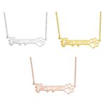 Carry Their Pawprint Close – Custom Name Necklace for Cherished Pet Lovers and Remembering Beloved Dogs - Image 2