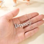 Carry Their Pawprint Close – Custom Name Necklace for Cherished Pet Lovers and Remembering Beloved Dogs - Image 6