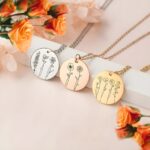 Embrace Eternal Bonds – Birth Flower Necklace for Cherished Family Moments - Image 4