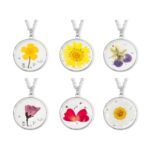Embrace Your Birth Month's Bloom – Custom Dried Flower Resin Necklace – A Timeless Treasure for Her - Image 9