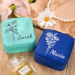 Carry Her Story – Birth Flower Jewelry Travel Case – A Cherished Keepsake for Women on Life’s Special Journeys - Image 3
