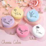 Embrace Your Beauty – Custom Birthflower Compact Mirror Comb – A Thoughtful Keepsake for Her - Image 4