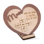Embrace Family Love – Heart-Shaped Wooden Name Puzzle – A Cherished Keepsake for Mom, Grandma, or Wife - Image 3