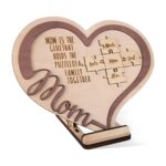 Embrace Family Love – Heart-Shaped Wooden Name Puzzle – A Cherished Keepsake for Mom, Grandma, or Wife - Image 4