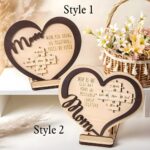 Embrace Family Love – Heart-Shaped Wooden Name Puzzle – A Cherished Keepsake for Mom, Grandma, or Wife - Image 5