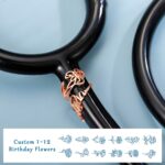 Embrace Your Healing Journey – Custom Birth Flower Stethoscope Tag – For Nurses, Doctors & Students - Image 3