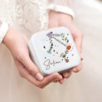 Embrace Your Stars – Zodiac Floral Constellation Jewelry Box – A Cherished Keepsake for Mom, Bride, or Bridesmaid - Image 4