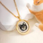 Carry Their Love Close – Custom Pet Portrait Necklace – A Treasure for Every Pet Lover - Image 2