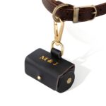 Carry Your Love Together – Custom Initial Leather Ring Bearer Pouch for Your Beloved Dog on Wedding Day - Image 2