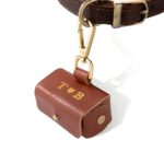 Carry Your Love Together – Custom Initial Leather Ring Bearer Pouch for Your Beloved Dog on Wedding Day - Image 3