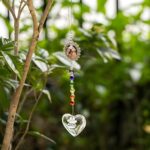 glass heart pet memorial suncatcher for cherished pets
