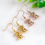 Embrace Rustic Whimsy – Sterling Silver Highland Cow Dangle Earrings – For Animal Lovers and Cherished Moments - Image 3