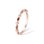 Embrace Every Moment – Custom Birthstone Marquise Ring – A Timeless Treasure for Her Special Day - Image 2