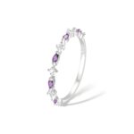 Embrace Every Moment – Custom Birthstone Marquise Ring – A Timeless Treasure for Her Special Day - Image 3