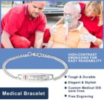 Carry Peace of Mind – Engraved Medical Alert Bracelet – For Those Who Value Safety Every Day - Image 8