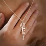 Embrace Sunshine and Love – Custom Name Sunflower Necklace – A Cherished Gift for Her Special Day - Image 7