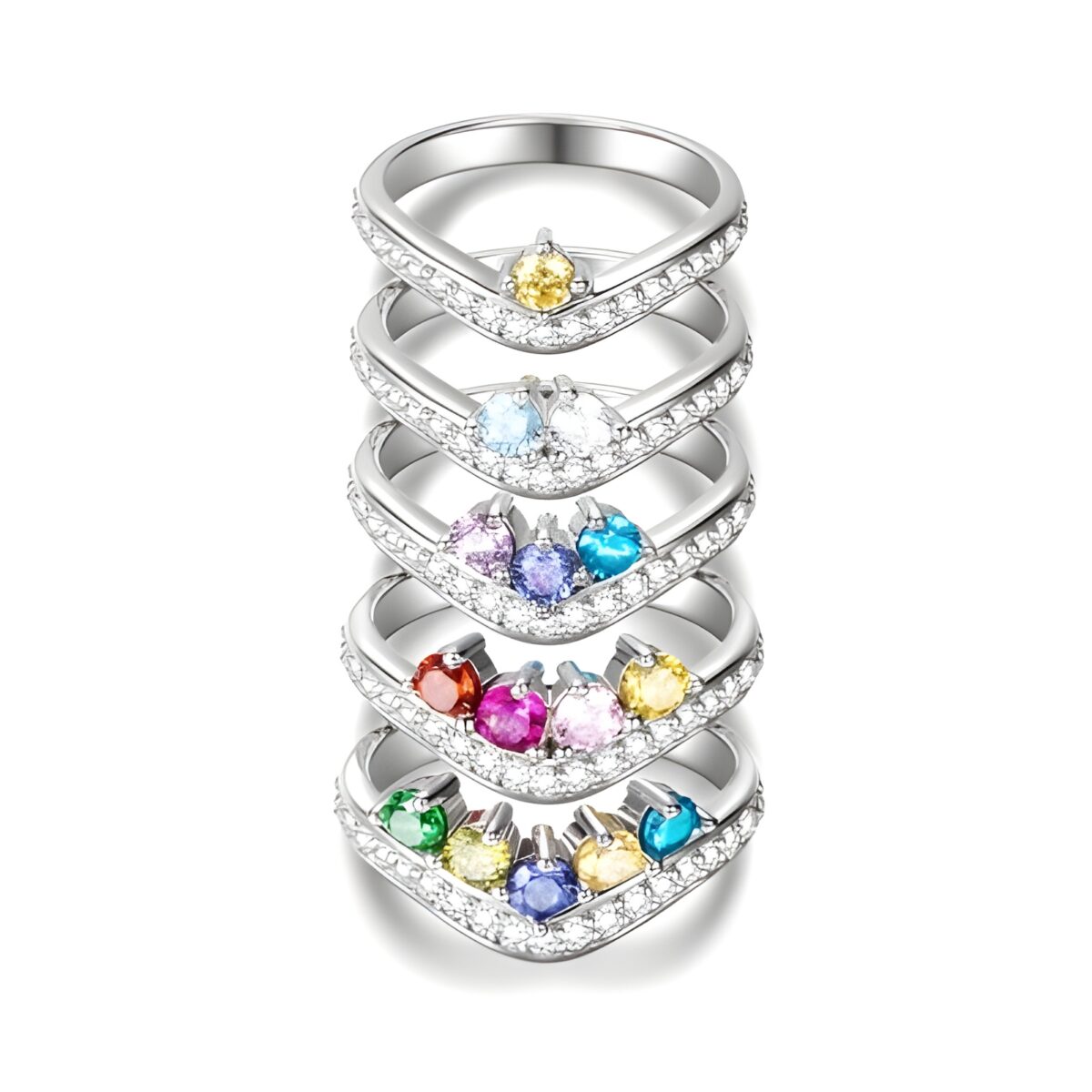 Custom birthstone ring for family keepsakes