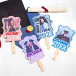 Celebrate Your Journey – Custom Graduation Face Fan with Wooden Handle – A Cherished Keepsake for the Class of 2023 - Image 2