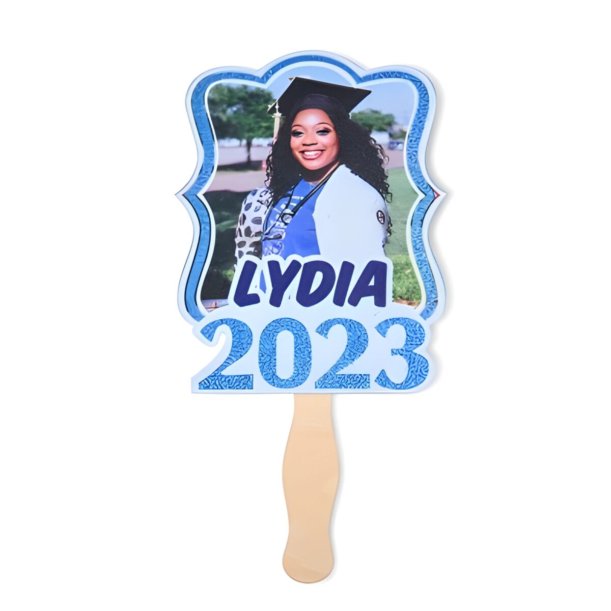 Custom graduation face fan for cherished memories