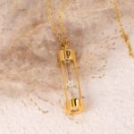 Hold Their Memory Close – Engraved Hourglass Urn Necklace – A Tender Tribute for Those You Cherish - Image 4
