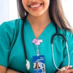 Carry Your Identity with Charm – Custom Pink Acrylic Badge Reel – For Medical and Teaching Heroes - Image 4