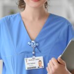 Carry Your Identity with Charm – Custom Pink Acrylic Badge Reel – For Medical and Teaching Heroes - Image 5