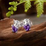 Embrace Heritage and Heart – Birthstone Highland Cow Stud Earrings – A Cherished Gift for Women and Girls - Image 2