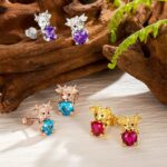 Embrace Heritage and Heart – Birthstone Highland Cow Stud Earrings – A Cherished Gift for Women and Girls - Image 6