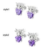 Embrace Heritage and Heart – Birthstone Highland Cow Stud Earrings – A Cherished Gift for Women and Girls - Image 8