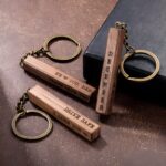 Carry Your Heart Close – Engraved Wooden Bar Keychain – A Timeless Token for Him - Image 5