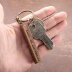 Carry Your Heart Close – Engraved Wooden Bar Keychain – A Timeless Token for Him - Image 6