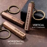 Carry Your Heart Close – Engraved Wooden Bar Keychain – A Timeless Token for Him - Image 7