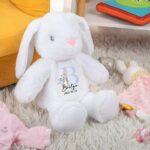 Welcome Little Ones with a Personalized Bunny Plush Toy – Soft Cuddly Keepsake with Initial & Name for Easter, Baby Showers, and Newborn Gifts - Image 6